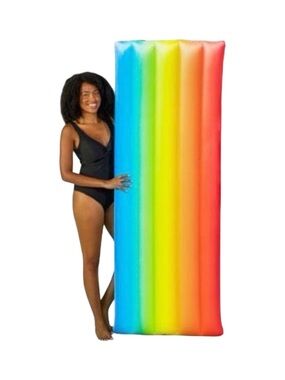 Pool Candy 74" Rainbow Haze Deluxe Light-Up Pool Raft